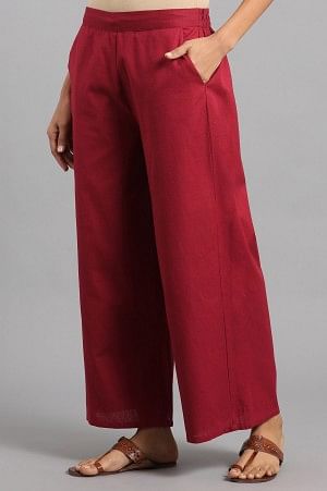 Red Parallel Pants