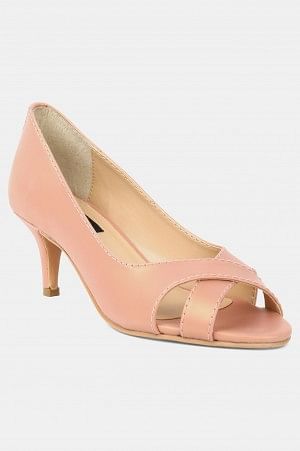 Rose Gold Almond Toe Embroidered Stiletto - ZConnie