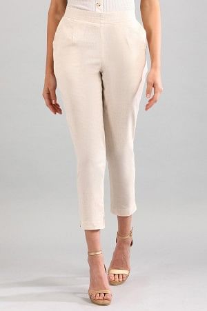 Natural Solid Trousers