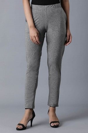 Grey Ankle Length Palazzo 