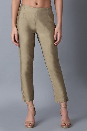 discount 54% PANDA slacks Brown/Golden L WOMEN FASHION Trousers Slacks Shorts 