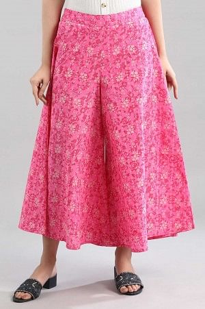 Pink Printed Culottes