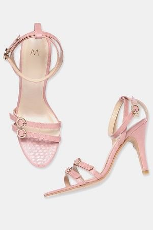 Pink  Textured Almond Toe  Stiletto-Wbristol