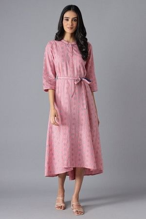 Pink High-Low Dress